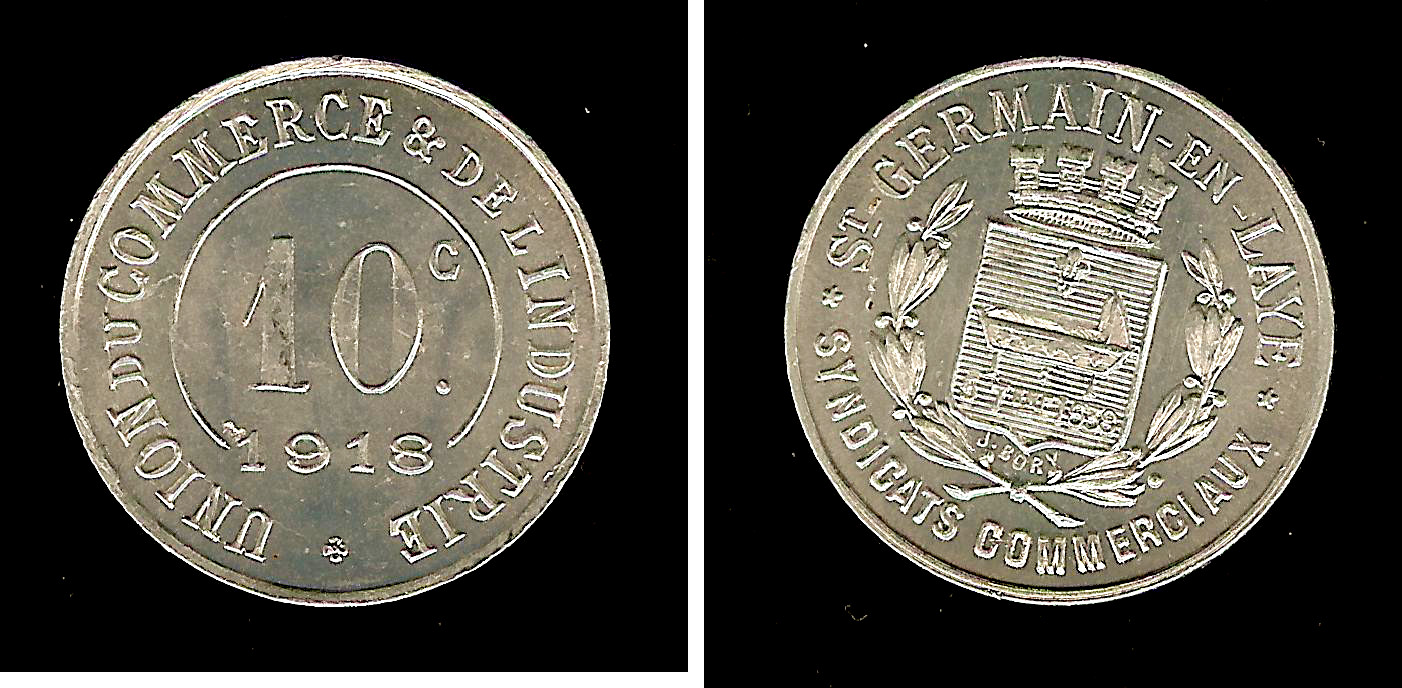 union du commerce et industrie Saint-Germain-En-Laye 10 centimes